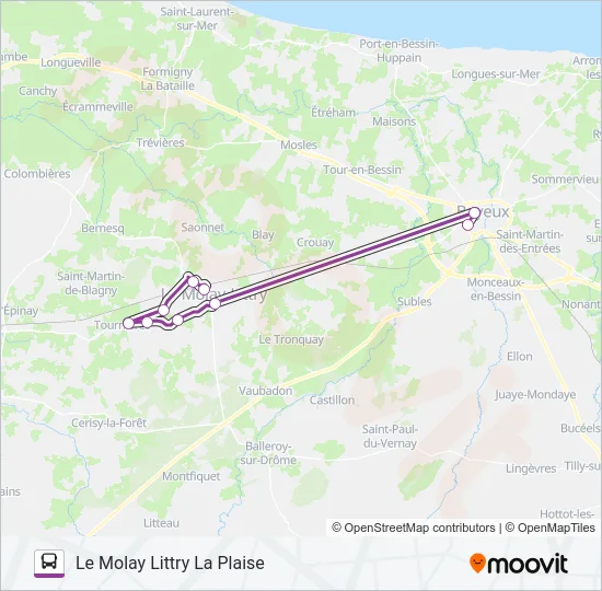 LIGNE 173 Bus Line Map