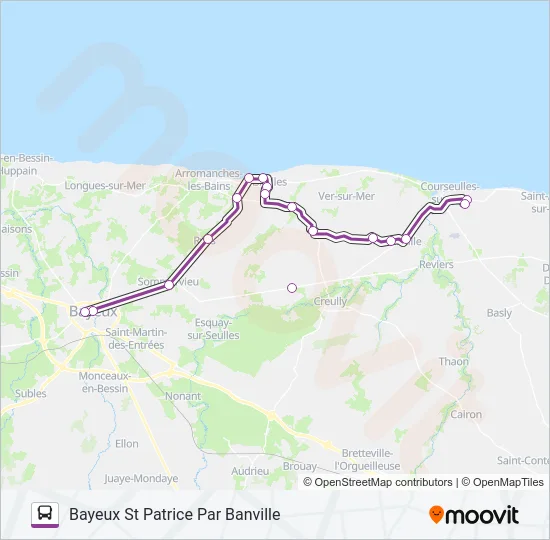 LIGNE 174 Bus Line Map