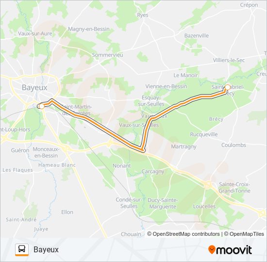 Mapa de LIGNE 177 de autobús