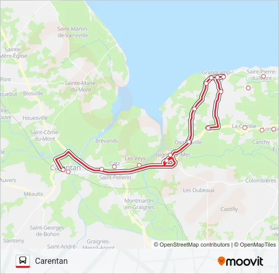 LIGNE 179 Bus Line Map