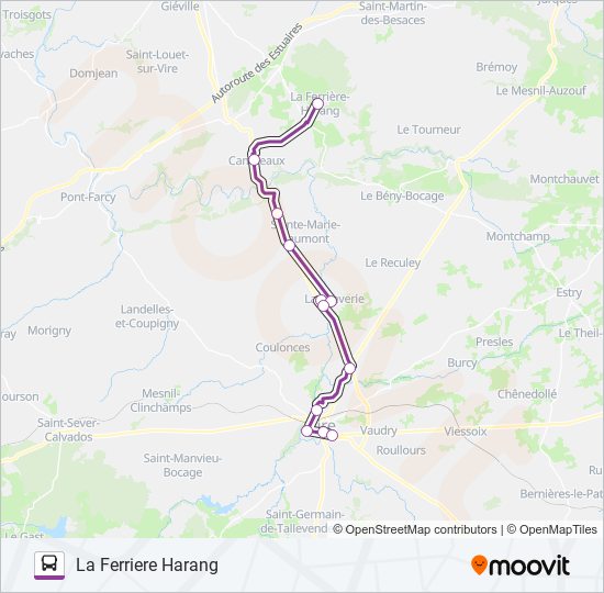 Mapa de LIGNE 180 de autobús