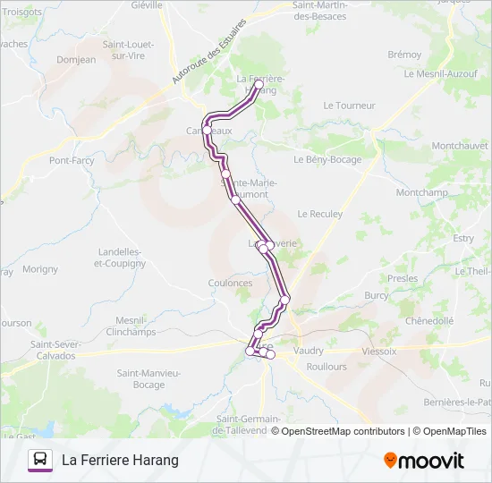 LIGNE 180 Bus Line Map