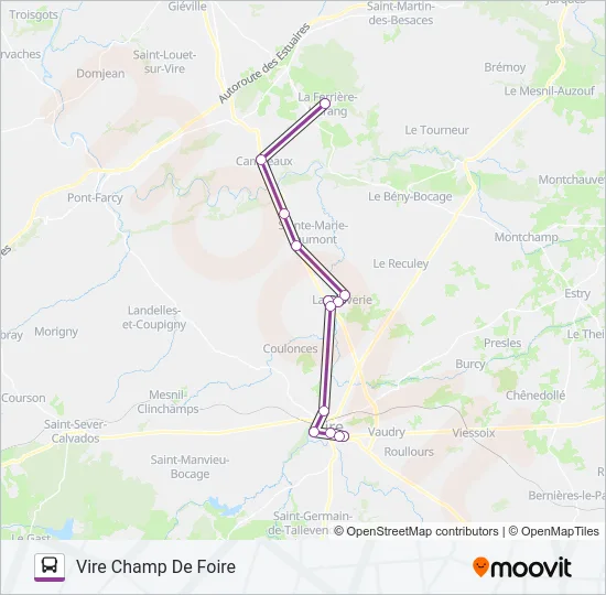 LIGNE 180 Bus Line Map