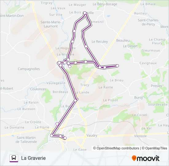 LIGNE 180 Bus Line Map