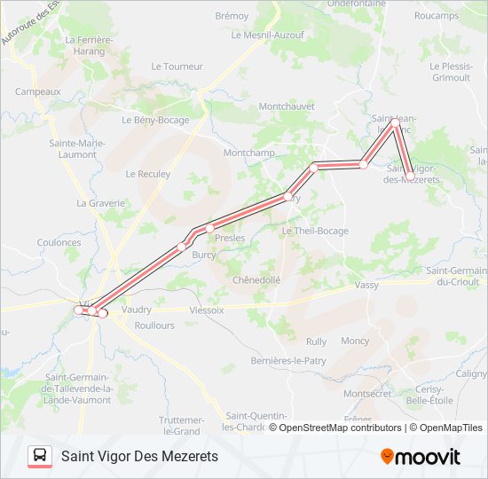 Mapa de LIGNE 182 de autobús