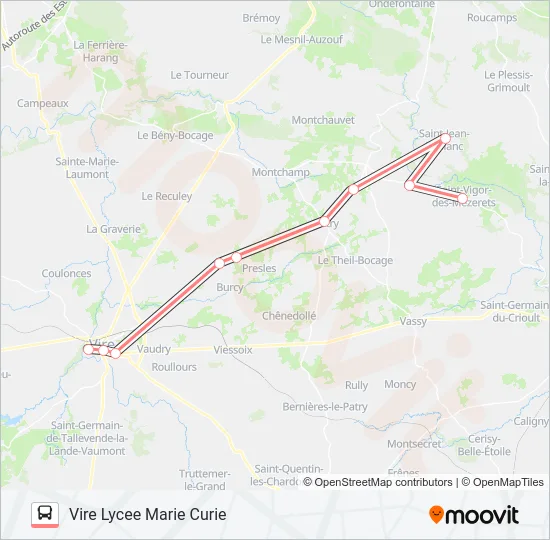 LIGNE 182 Bus Line Map