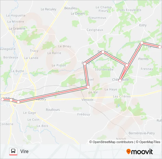 LIGNE 183 Bus Line Map