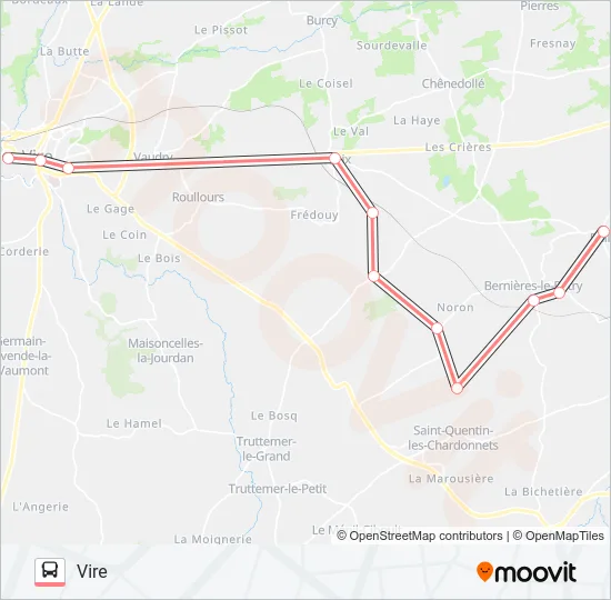 LIGNE 184 Bus Line Map