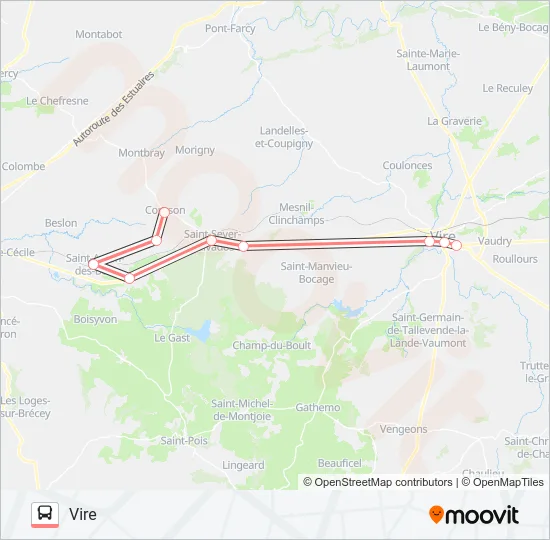 LIGNE 186 Bus Line Map