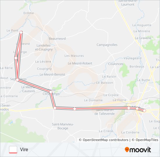 LIGNE 187 bus Line Map