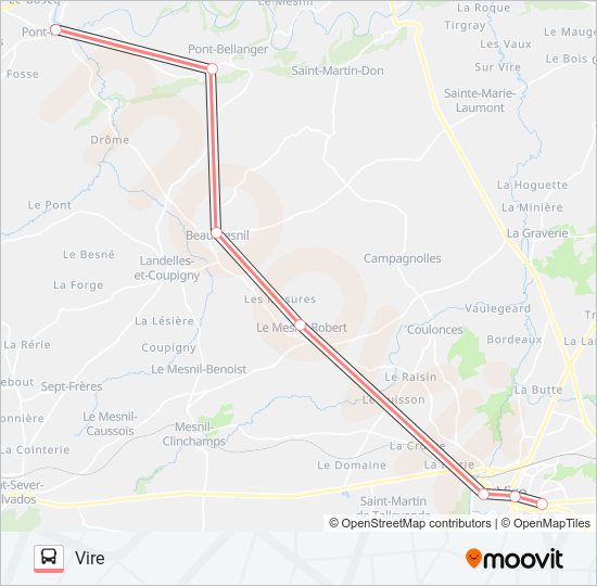 LIGNE 188 bus Line Map