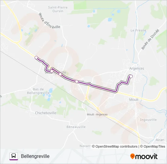 LIGNE 216 Bus Line Map