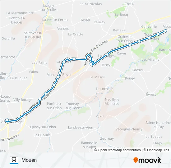 LIGNE 232 Bus Line Map