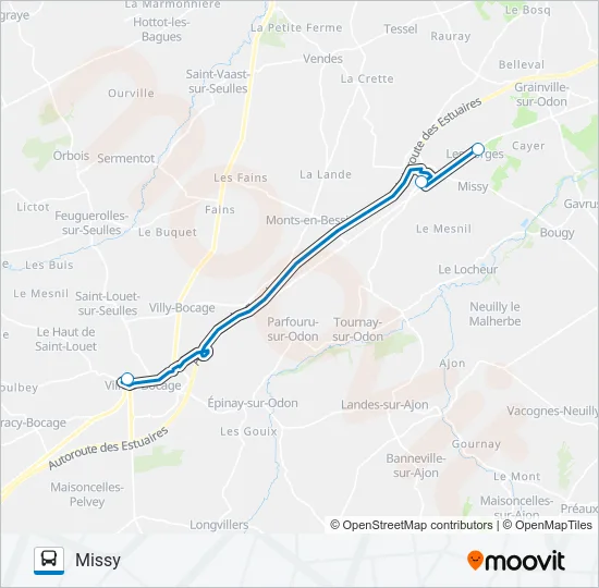 LIGNE 232 Bus Line Map