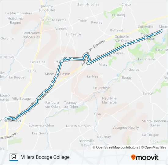 LIGNE 232 Bus Line Map