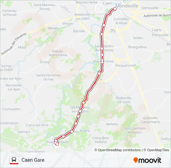 LIGNE 234 Bus Line Map