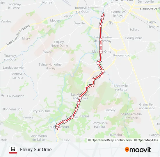 LIGNE 234 Bus Line Map