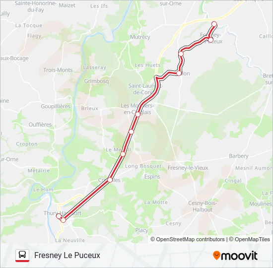 LIGNE 234 Bus Line Map