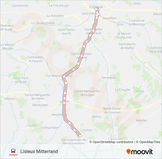 LIGNE 253 Bus Line Map