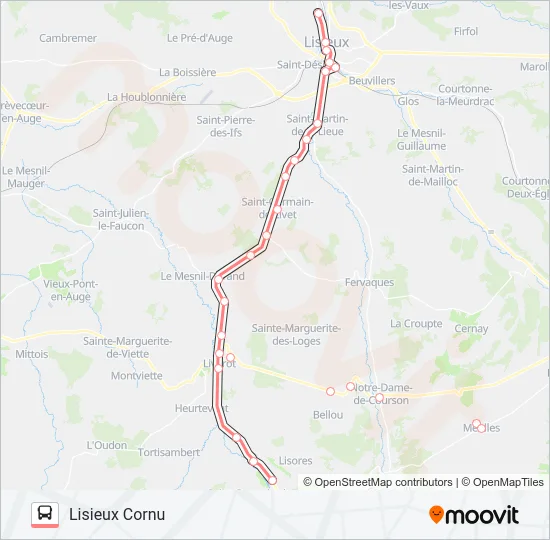LIGNE 253 Bus Line Map
