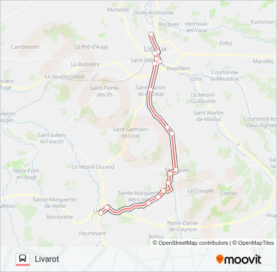LIGNE 253 Bus Line Map