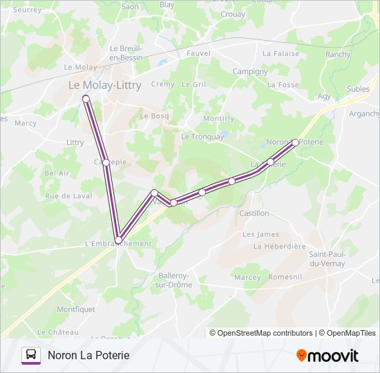 Mapa de LIGNE 273 de autobús