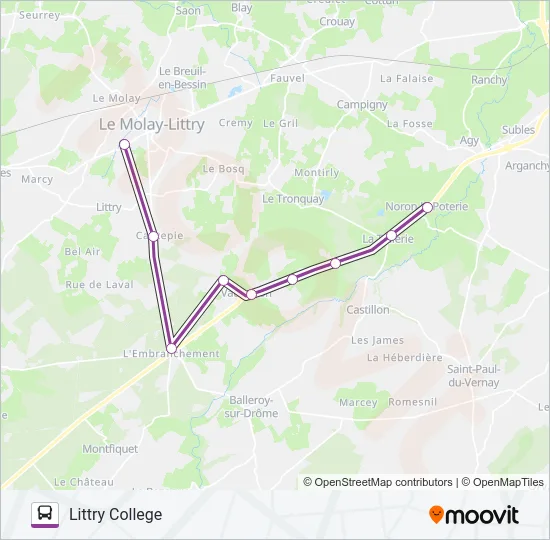 LIGNE 273 Bus Line Map