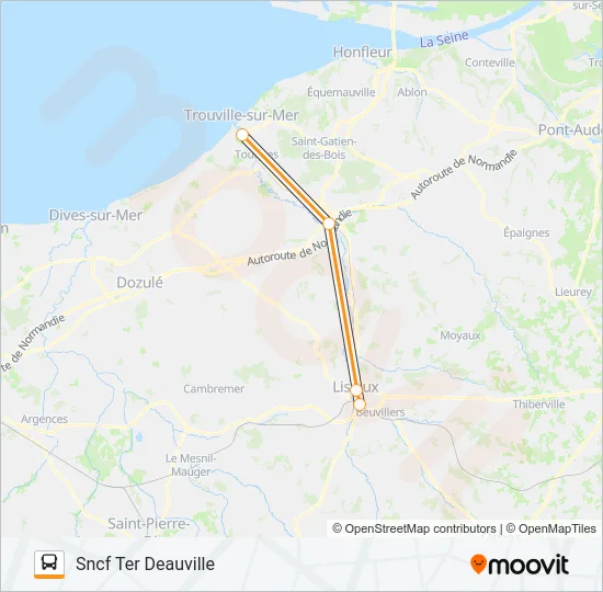 TER LISIEUX Bus Line Map
