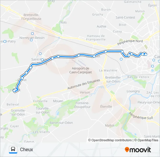 LIGNE 36 TWISTO Bus Line Map