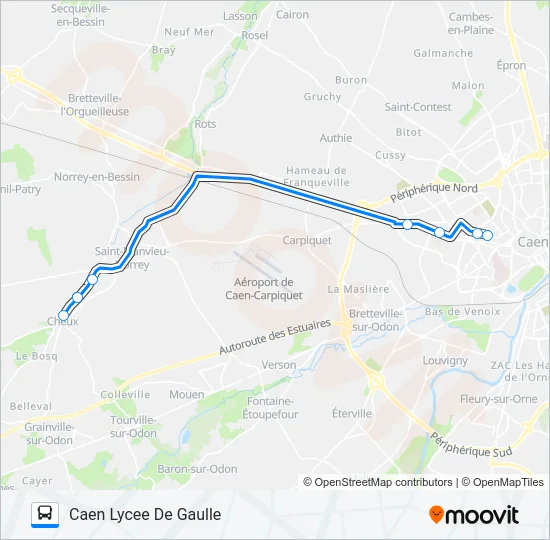 LIGNE 36 TWISTO Bus Line Map