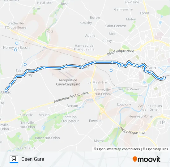 LIGNE 36 TWISTO Bus Line Map