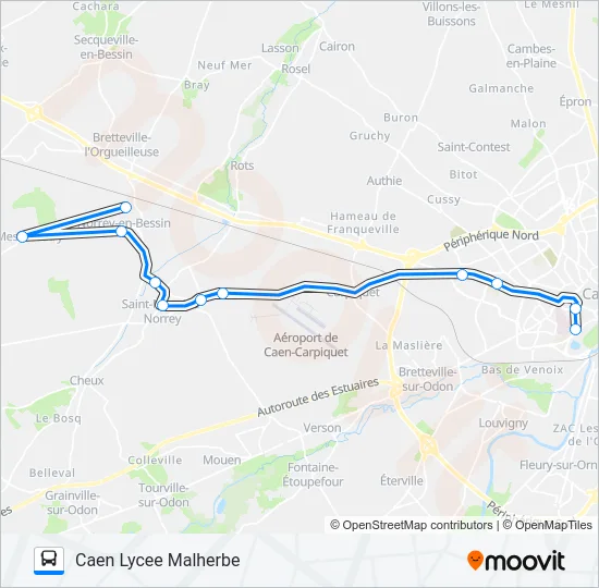 LIGNE 36 TWISTO Bus Line Map