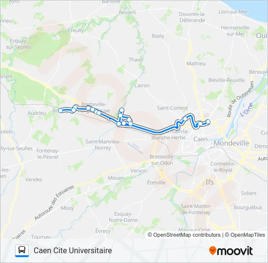 LIGNE 130 TWISTO Bus Line Map
