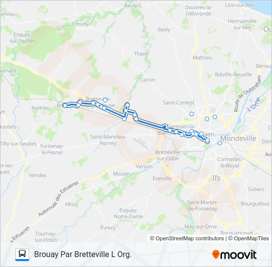 LIGNE 130 TWISTO Bus Line Map
