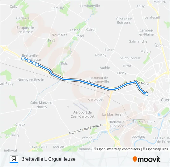 LIGNE 130 TWISTO Bus Line Map