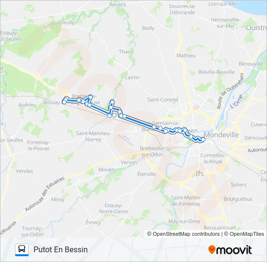 LIGNE 130 TWISTO Bus Line Map