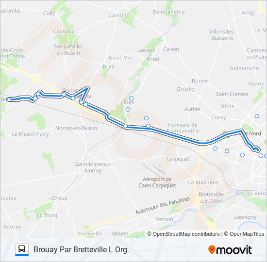 LIGNE 130 TWISTO bus Line Map