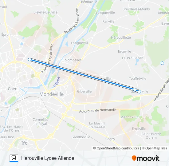 LIGNE 136 TWISTO Bus Line Map