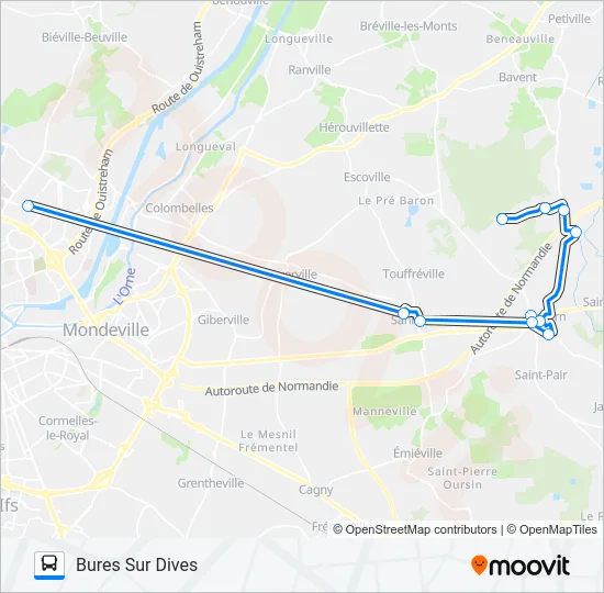 LIGNE 136 TWISTO Bus Line Map