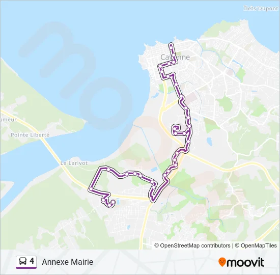 4 Bus Line Map