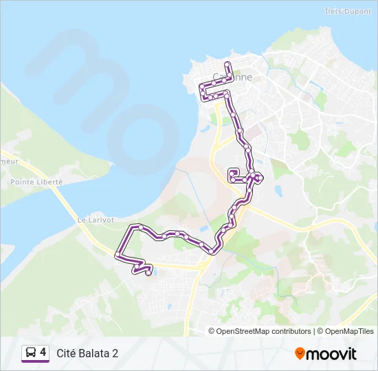 4 Bus Line Map