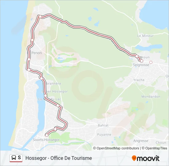 S Bus Line Map