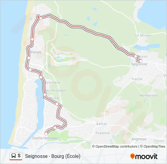 S Bus Line Map