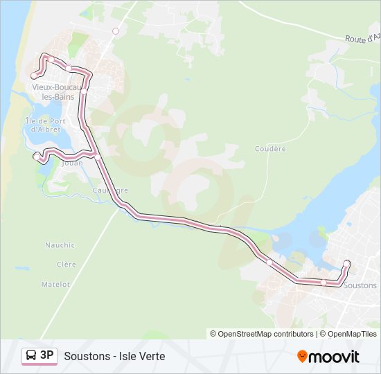 3P Bus Line Map