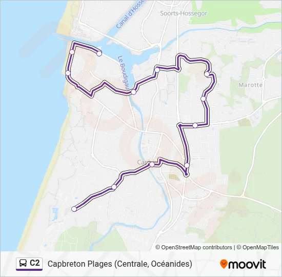 C2 Bus Line Map