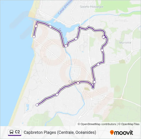 C2 Bus Line Map