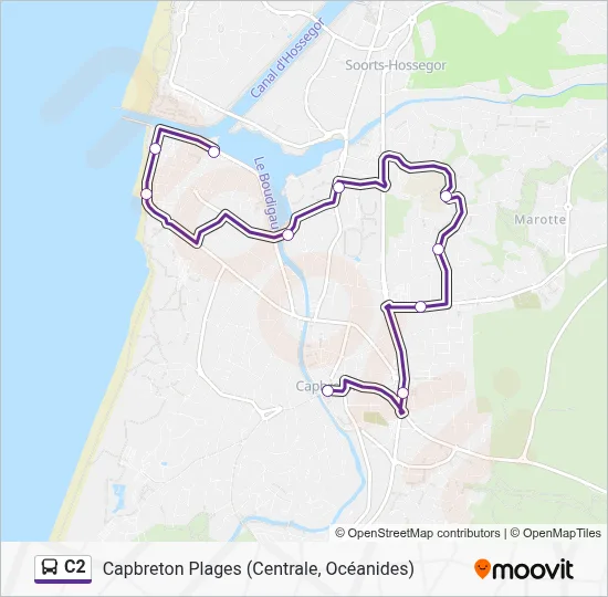 C2 Bus Line Map