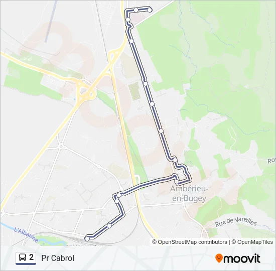 2 Bus Line Map