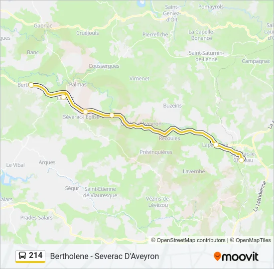 214 Bus Line Map