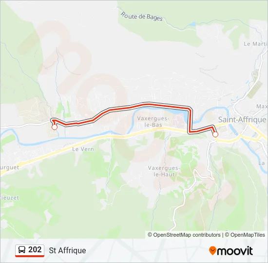 202 Bus Line Map